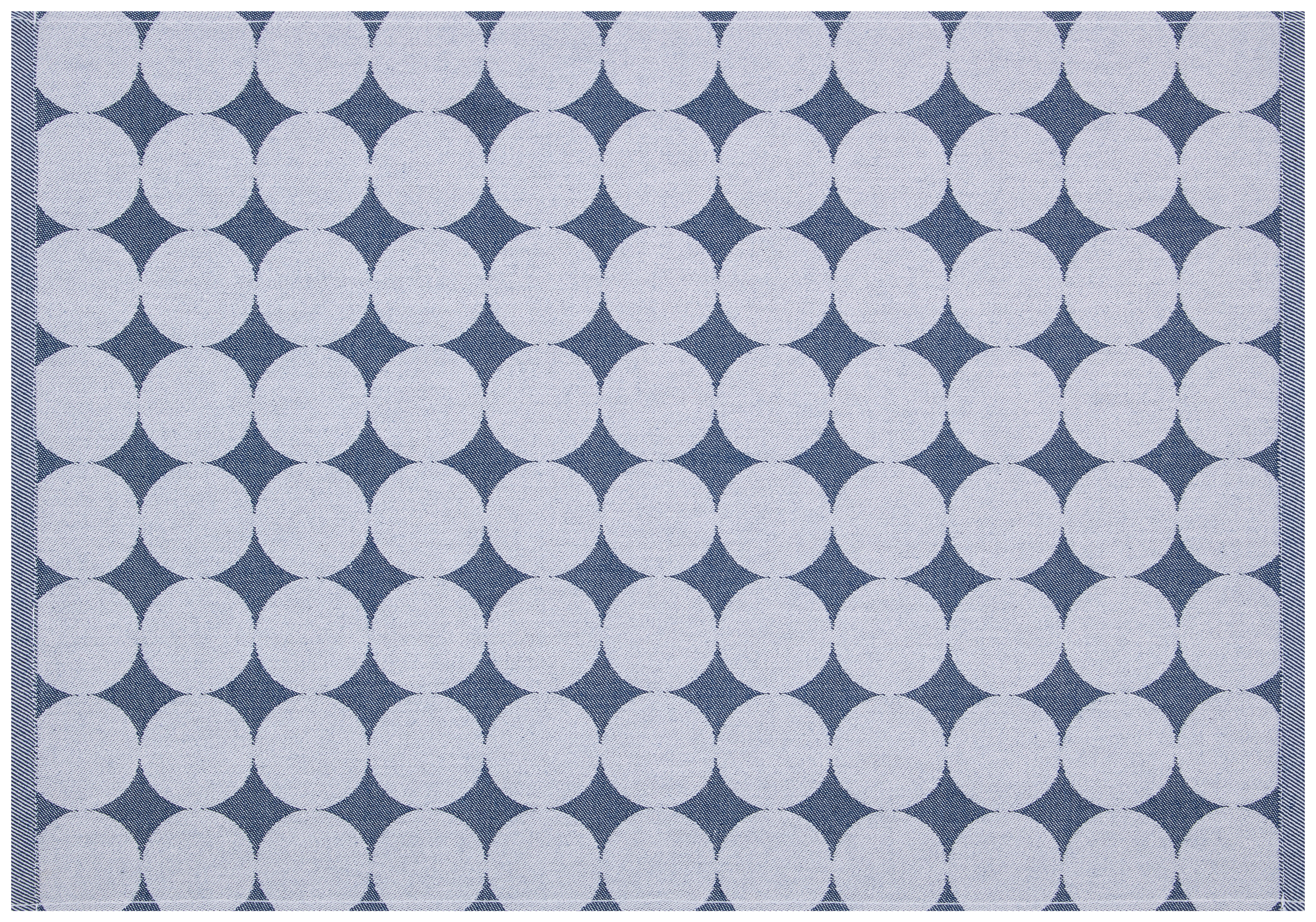 Geschirrtuch Geschirrtuch 50x70cm Kreise - blau (50,00/70,00cm)