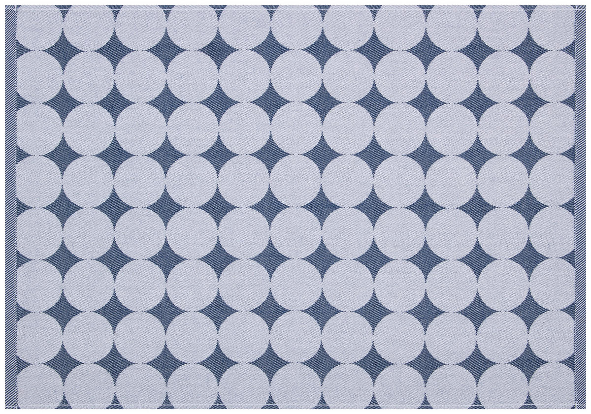 Geschirrtuch Geschirrtuch 50x70cm Kreise - blau (50,00/70,00cm)