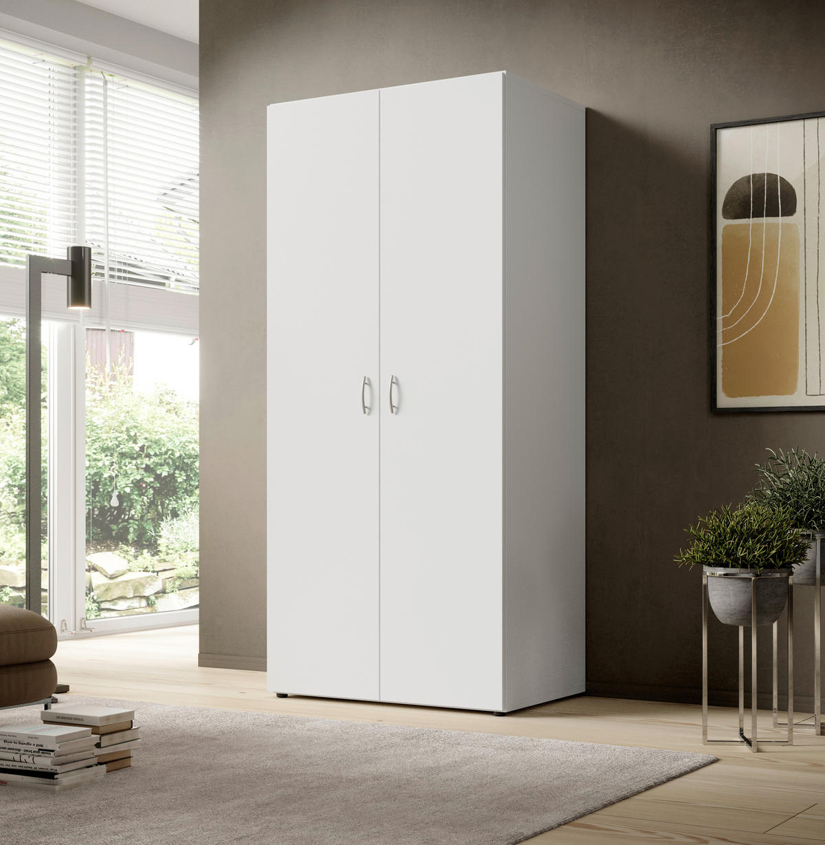 Kleiderschrank Joe weiß B/H/T: ca. 81x176x50,8 cm Joe - weiß (81,00/176,00/50,80cm)
