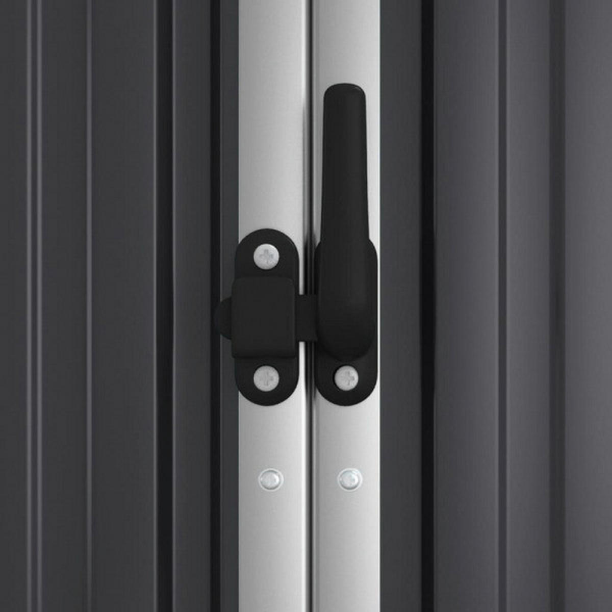 vidaXL Geräteschuppen anthrazit B/H/T: ca. 161x161x89 cm Geräteschuppen - anthrazit (161,00/161,00/89,00cm) - vidaXL