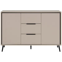 Kommode Arona sand schwarz B/H/T: ca. 135x90x38 cm Arona - sand/schwarz (135,00/90,00/38,00cm)