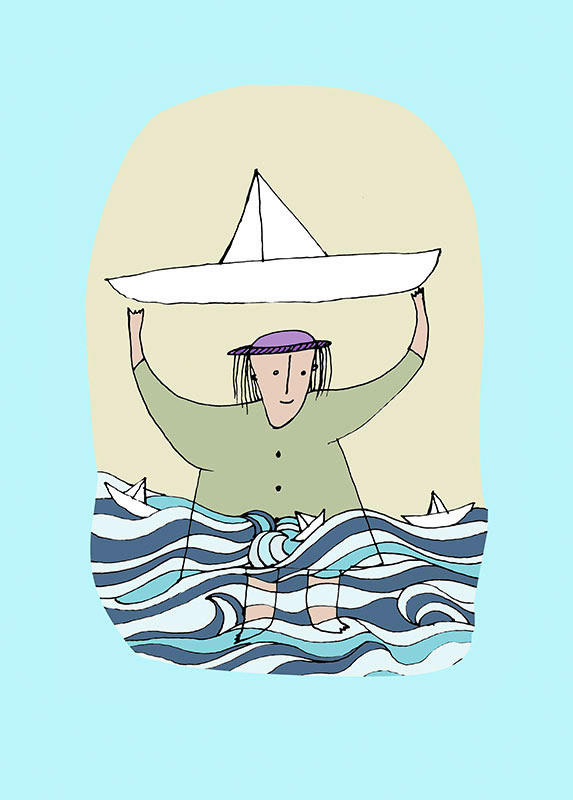 Komar Poster Paper Ship Paper Ship - (50,00/70,00cm) - Komar