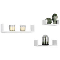 Wandregal Ava weiß B/H/T: ca. 42,5x10x9,8 cm Ava - weiß (42,50/10,00/9,80cm)