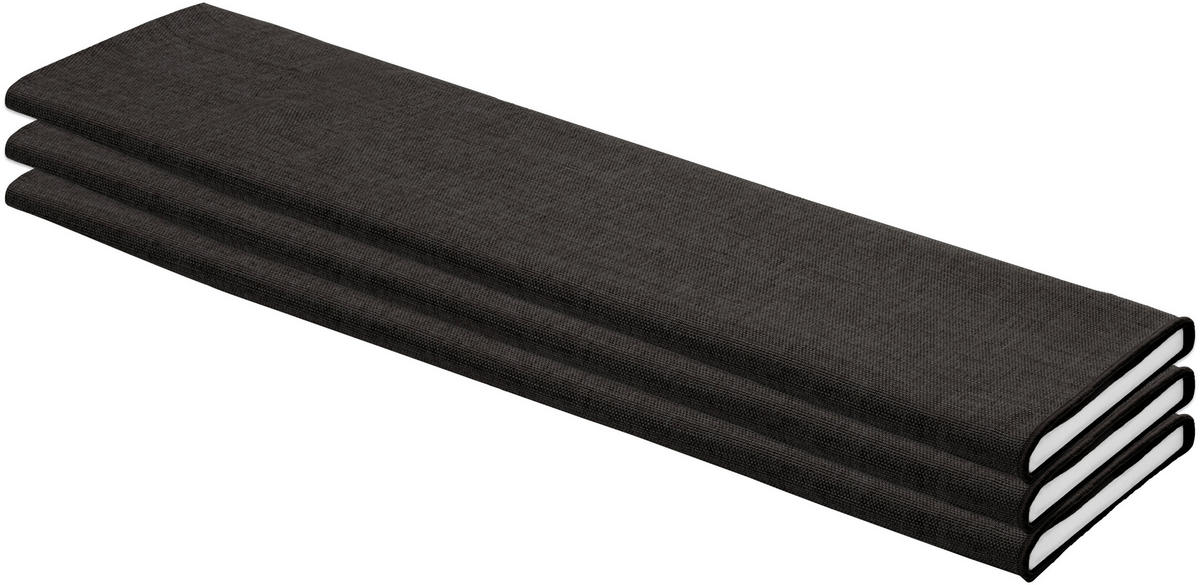 Thermo-/Verdunkelungsstoff schwarz L: ca. 295 cm Dekostoff_Thermo_Grobstruktur - schwarz (295,00cm)