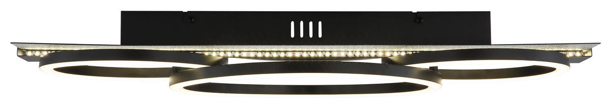 GLOBO Deckenventilator Deckenleuchte-Norberto - schwarz (31,50/10,50/67,00cm) - GLOBO