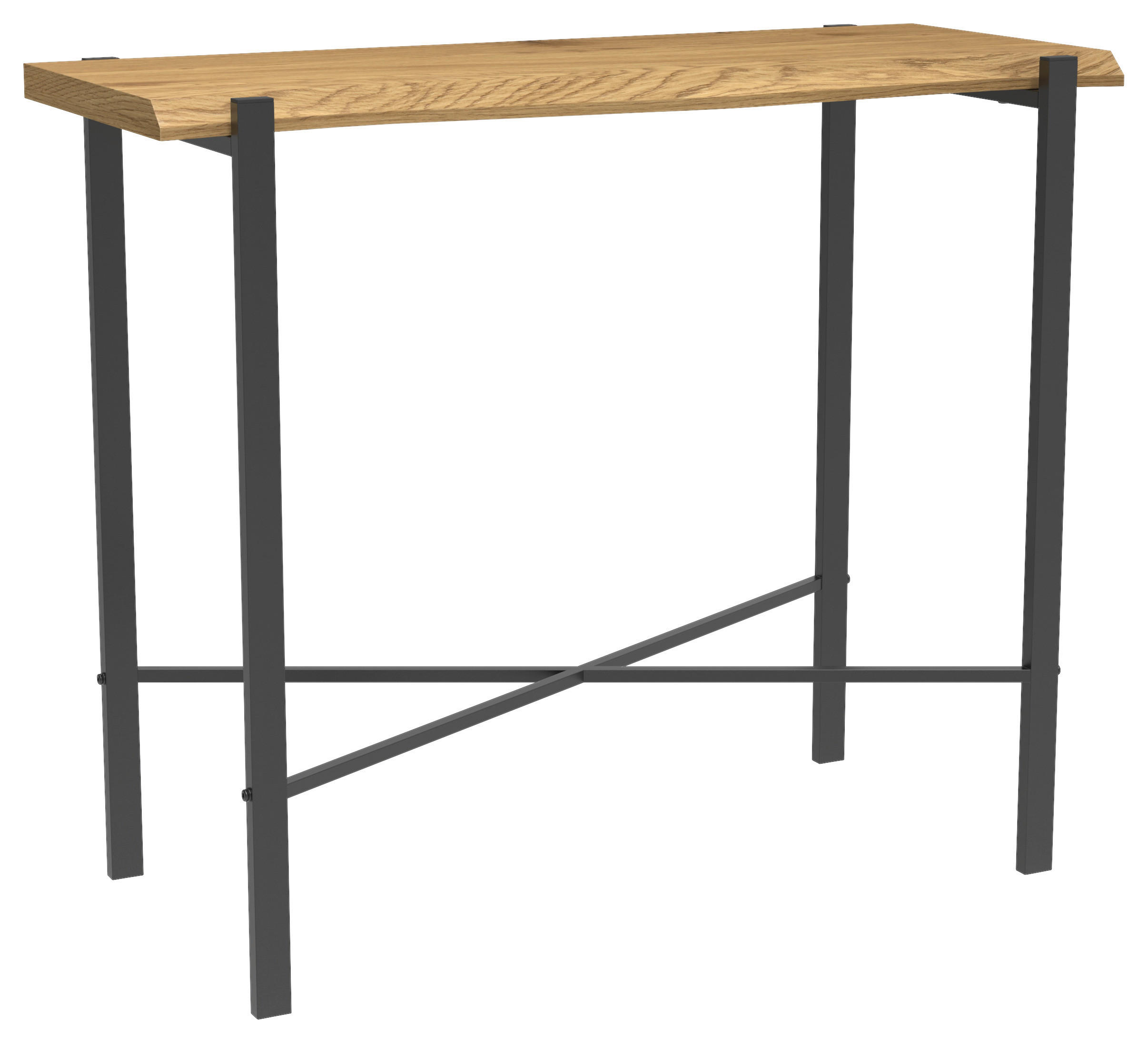Konsole Almira Eiche Nachbildung schwarz B/H/T: ca. 90x75x38 cm Almira - Eiche/schwarz (90,00/75,00/38,00cm)