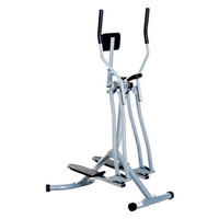 HOMCOM Crosstrainer silber Stahl Crosstrainer - schwarz/silber - HOMCOM