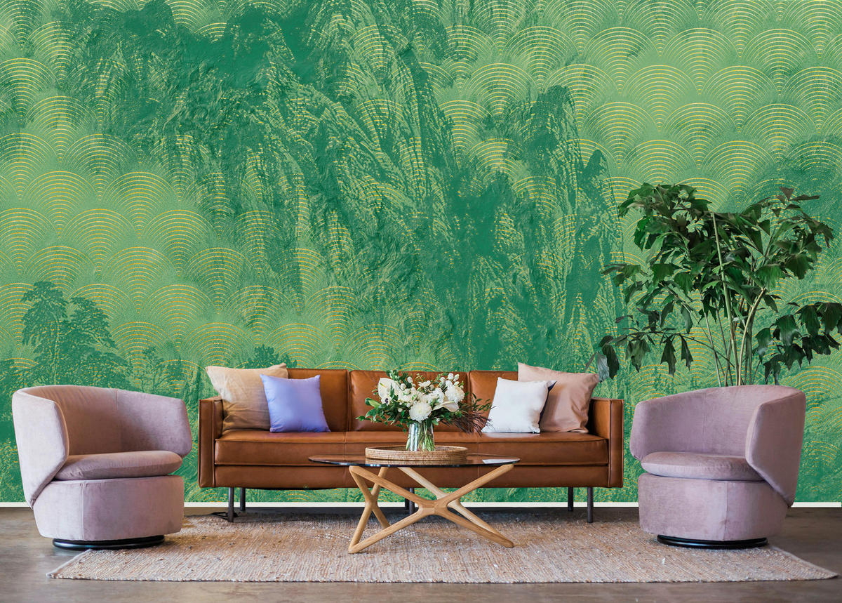 Komar Fototapete Montagnes B/L: ca. 400x280 cm Montagnes - (400,00/280,00cm) - Komar