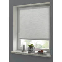 Boviva Klebe-/Klemmrollo Lino Silbergrau B/L: ca. 120x150 cm Lino - Silbergrau (120,00/150,00cm) - Boviva