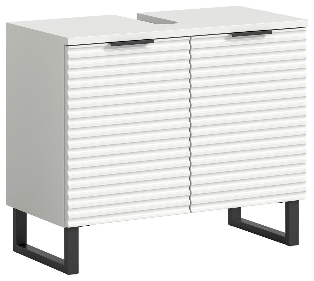 Waschbeckenunterschrank Riff weiß B/H/T: ca. 70x59x34 cm Riff - weiß (70,00/59,00/34,00cm) - xonox.home