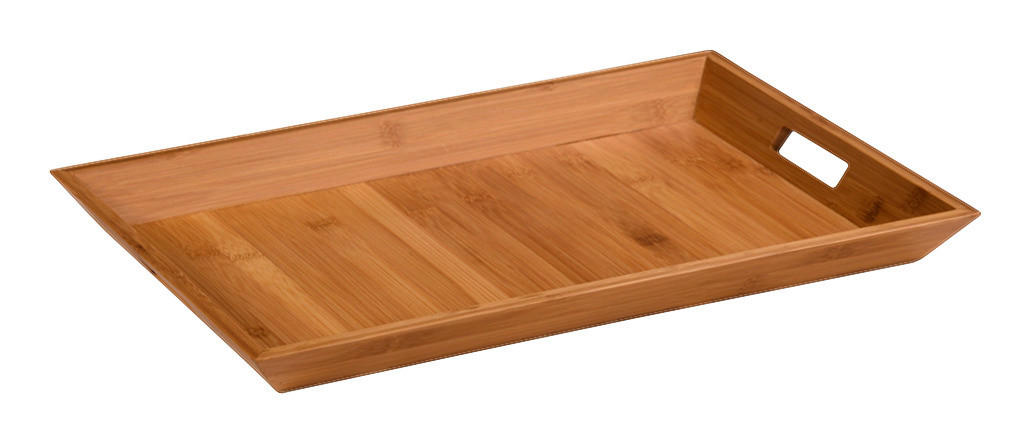 Kesper Serviertablett natur Bambus B/H/L: ca. 33x4x52 cm Serviertablett - natur (52,00/33,00/4,00cm) - Kesper