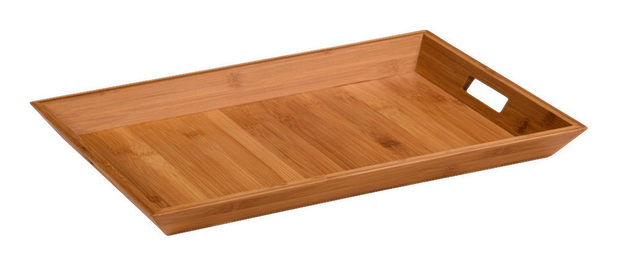 Kesper Serviertablett natur Bambus B/H/L: ca. 33x4x52 cm Serviertablett - natur (52,00/33,00/4,00cm) - Kesper