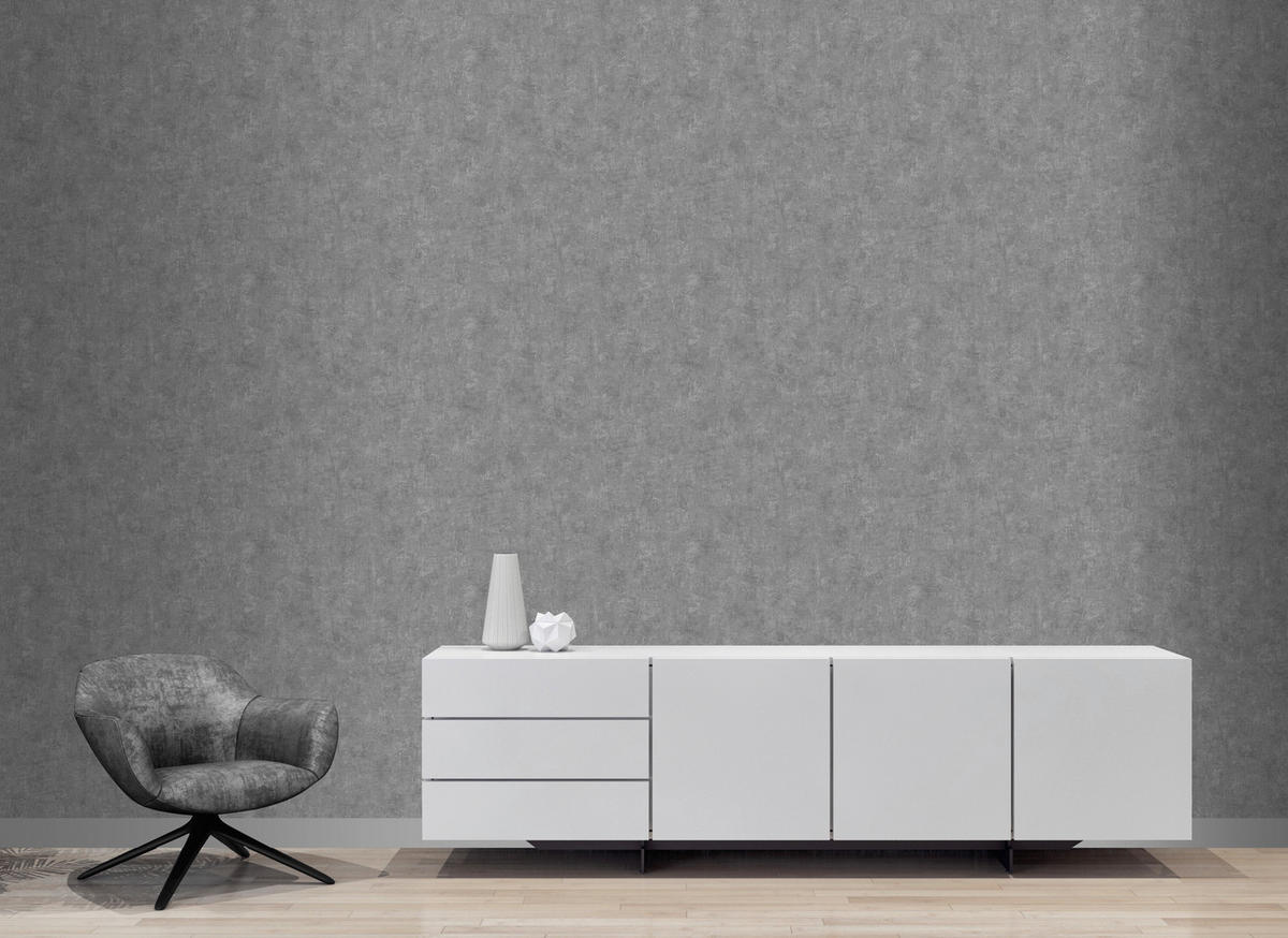 Papiertapete Struktur grau B/L: ca. 53x1005 cm Papiertapete_P98649 - grau (53,00/1005,00cm)