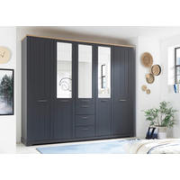 Kleiderschrank Elastir Graphit Eiche Artisan Nachbildung B/H/T: ca. 270x225x62 cm Elastir - Eiche/Graphit (270,00/225,00/62,00cm)