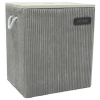 POCOline Korb grau Kord B/H/L: ca. 33x55x42 cm Wäschekorb - grau (42,00/33,00/55,00cm) - POCOline