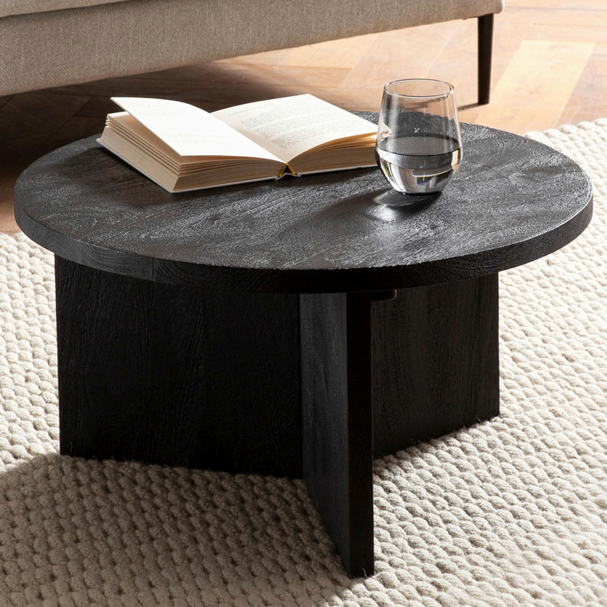 Couchtisch  H/D: ca. 33x60 cm Couchtisch - (60,00/33,00cm) - Wohnling