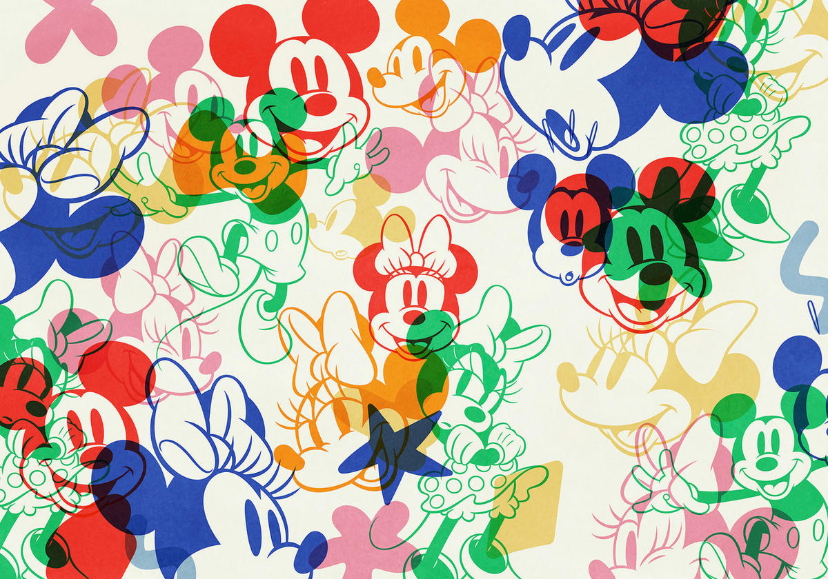 Komar Fototapete Mickey and Minnie Mixture B/L: ca. 400x250 cm Mickey and Minnie Mixture - (400,00/250,00cm) - Komar