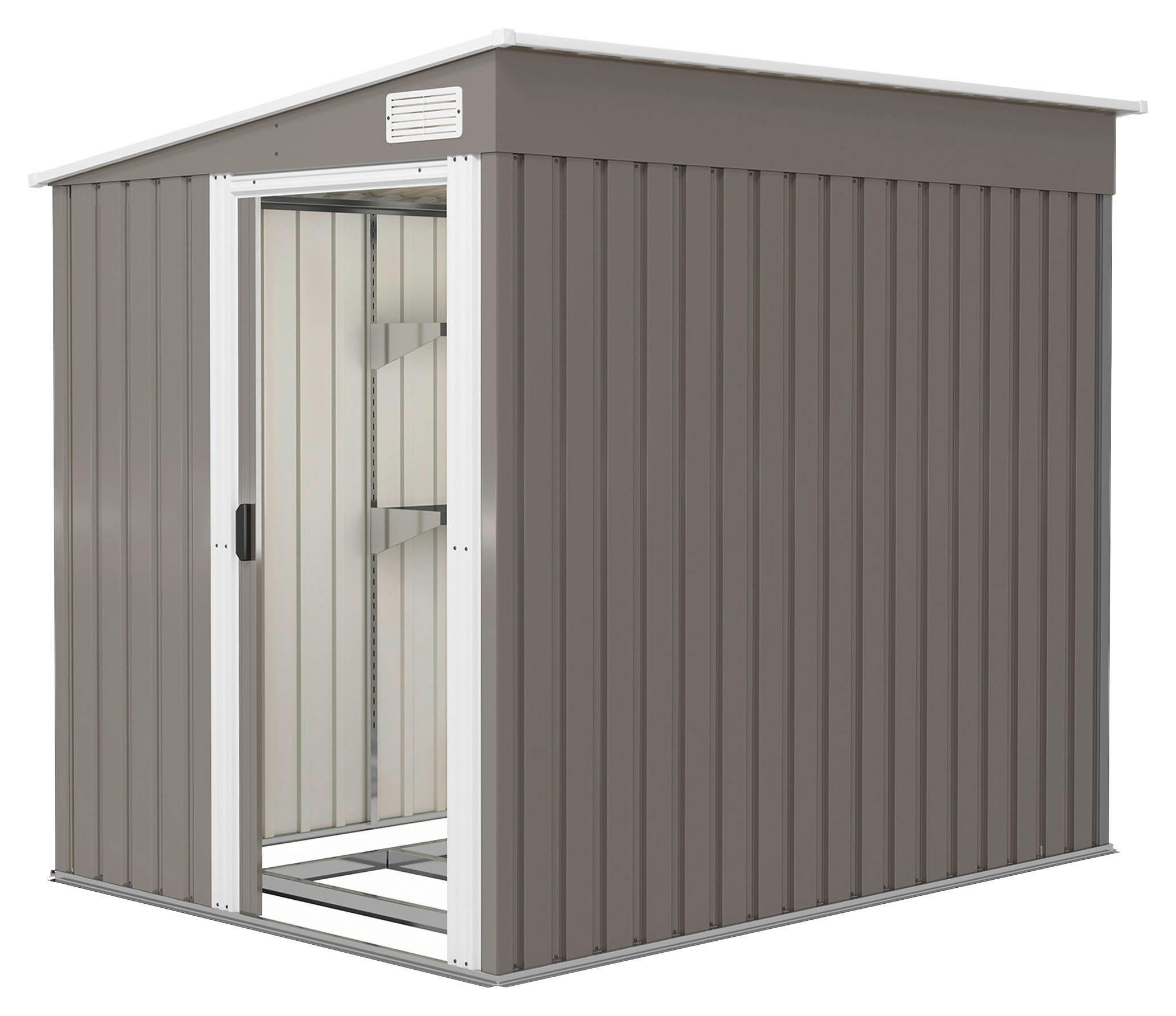 Outsunny Gerätehaus hellgrau B/H/L: ca. 206,5x181x154 cm Gerätehaus - hellgrau (154,00/206,50/181,00cm) - Outsunny