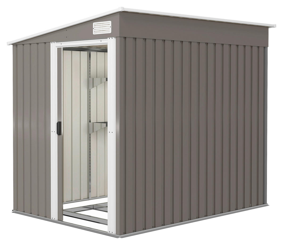 Outsunny Gerätehaus hellgrau B/H/L: ca. 206,5x181x154 cm Gerätehaus - hellgrau (154,00/206,50/181,00cm) - Outsunny