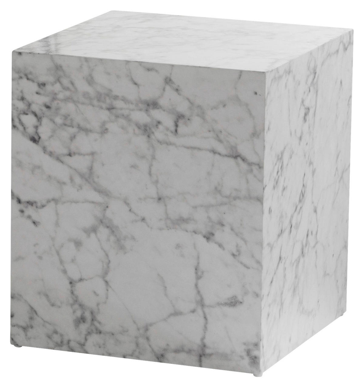 Couchtisch Marmoroptik B/H/T: ca. 40x45x40 cm Couchtisch - Marmoroptik (40,00/45,00/40,00cm) - Wohnling