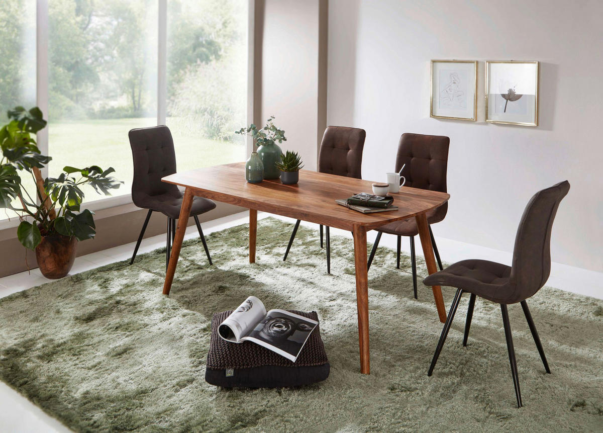 Esstisch natur B/H/T: ca. 120x77x60 cm Esszimmertisch - natur (120,00/77,00/60,00cm) - Wohnling