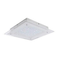 Näve Leuchten LED Deckenleuchte NV1182842 Chrom Metall Glas B/H/T: ca. 36x6x36 cm null 1 Brennstellen Glasgow - Chrom (36,00/6,00/36,00cm) - Näve Leuchten