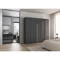 Kleiderschrank Alabama grau B/H/T: ca. 225x210x54 cm Alabama - Alu/grau (225,00/210,00/54,00cm)