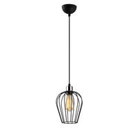 Opviq Pendelleuchte Tel schwarz Eisen B/H/T/L/D: ca. 20x116x20x20x20 cm E27 1 Brennstellen Tel - schwarz (20,00/20,00/116,00cm) - Opviq