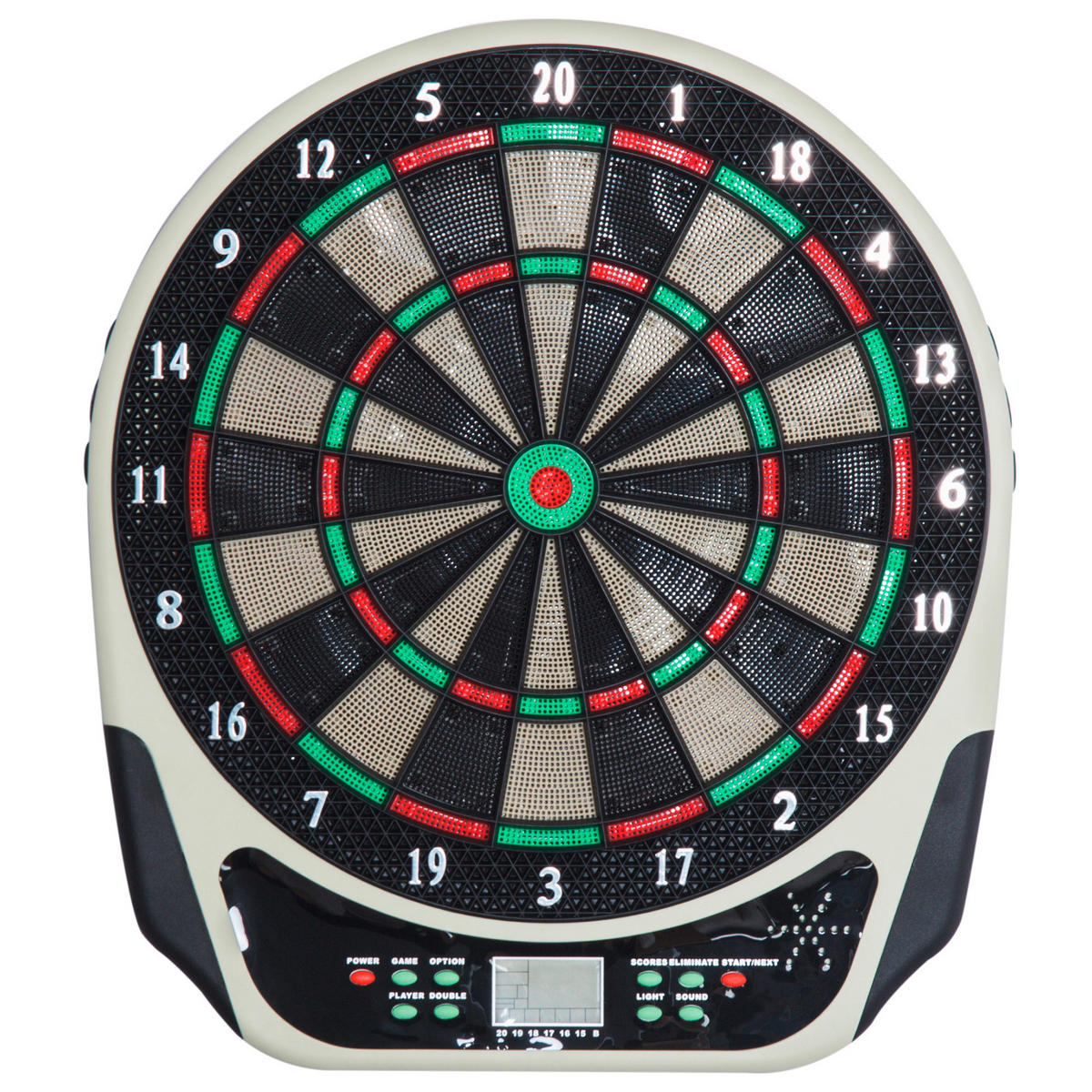HOMCOM elektrisches Dartboard B/H/T: ca. 44x50x3,2 cm Elektronische_Dartboard - schwarz (44,00/50,00/3,20cm) - HOMCOM