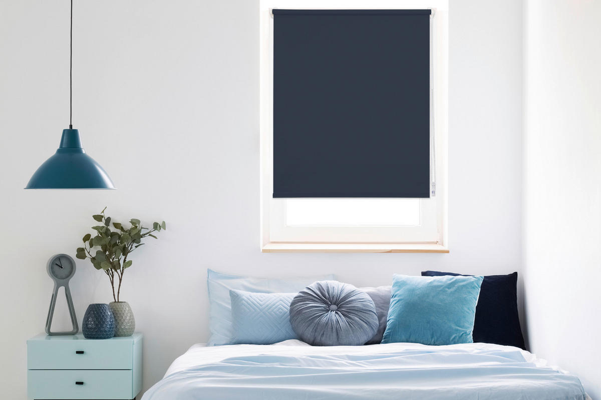 Tageslichtrollo zum klemmen dunkelblau B/L: ca. 60x160 cm Rollo_Tageslicht_Klemmfix_Win - dunkelblau (60,00/160,00cm)