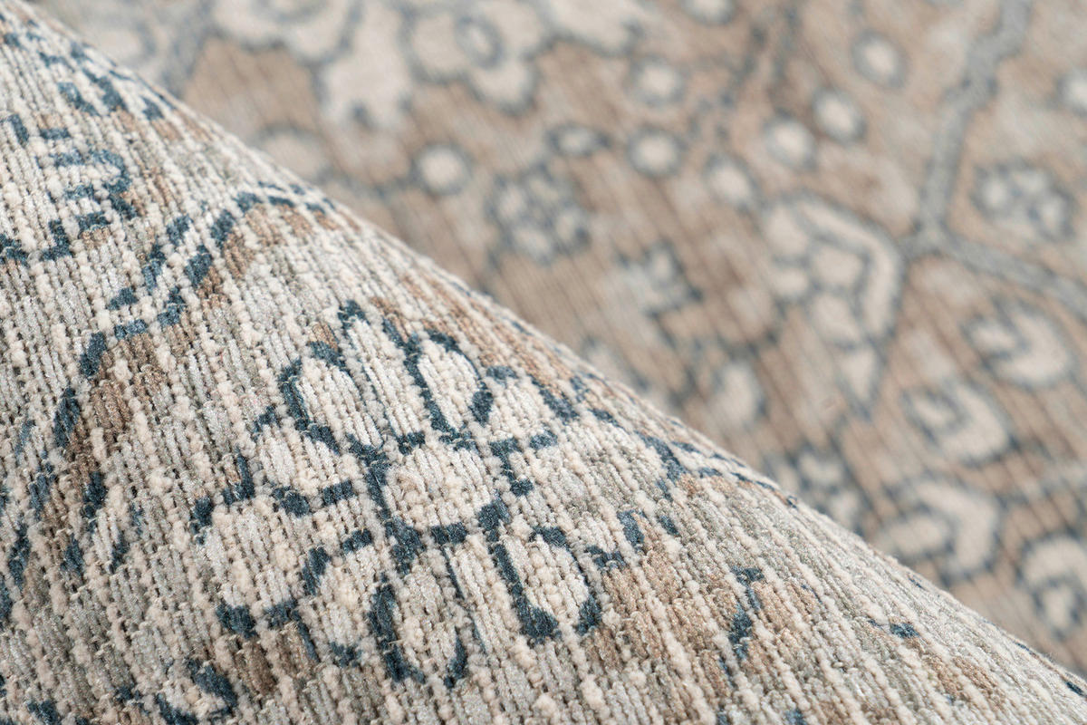 Kayoom Flachflorteppich Perry 125 beige B/L: ca. 80x150 cm Perry 125 - beige/khaki (80,00/150,00cm) - Kayoom