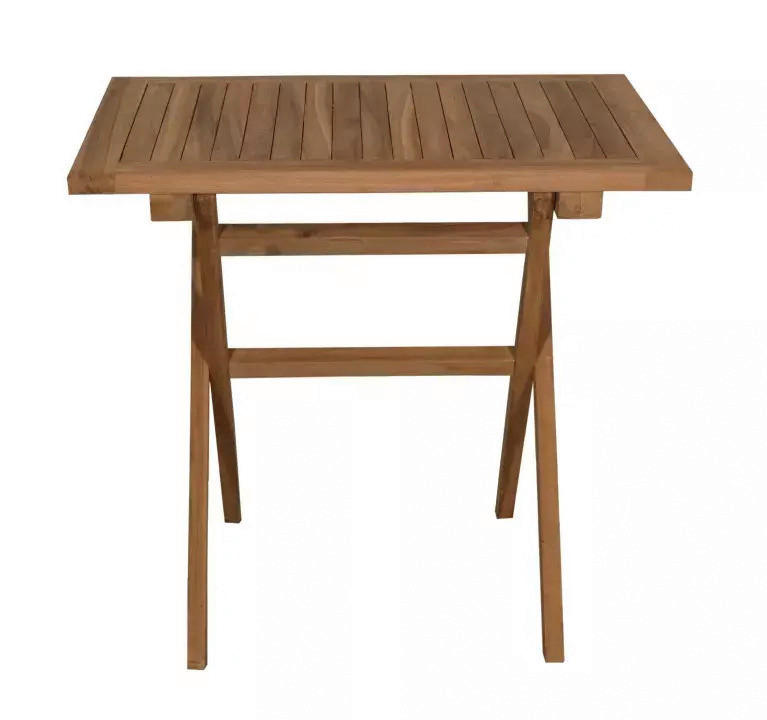 deVries Tisch Woodie natur Teakholz B/H/L: ca. 60x75x60 cm Woodie - natur (60,00/60,00/75,00cm) - deVries
