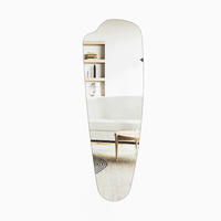Wandspiegel Reos silber Optik Glas B/H/T: ca. 40x120x2,2 cm Reos - silber (40,00/120,00/2,20cm) - moebel17
