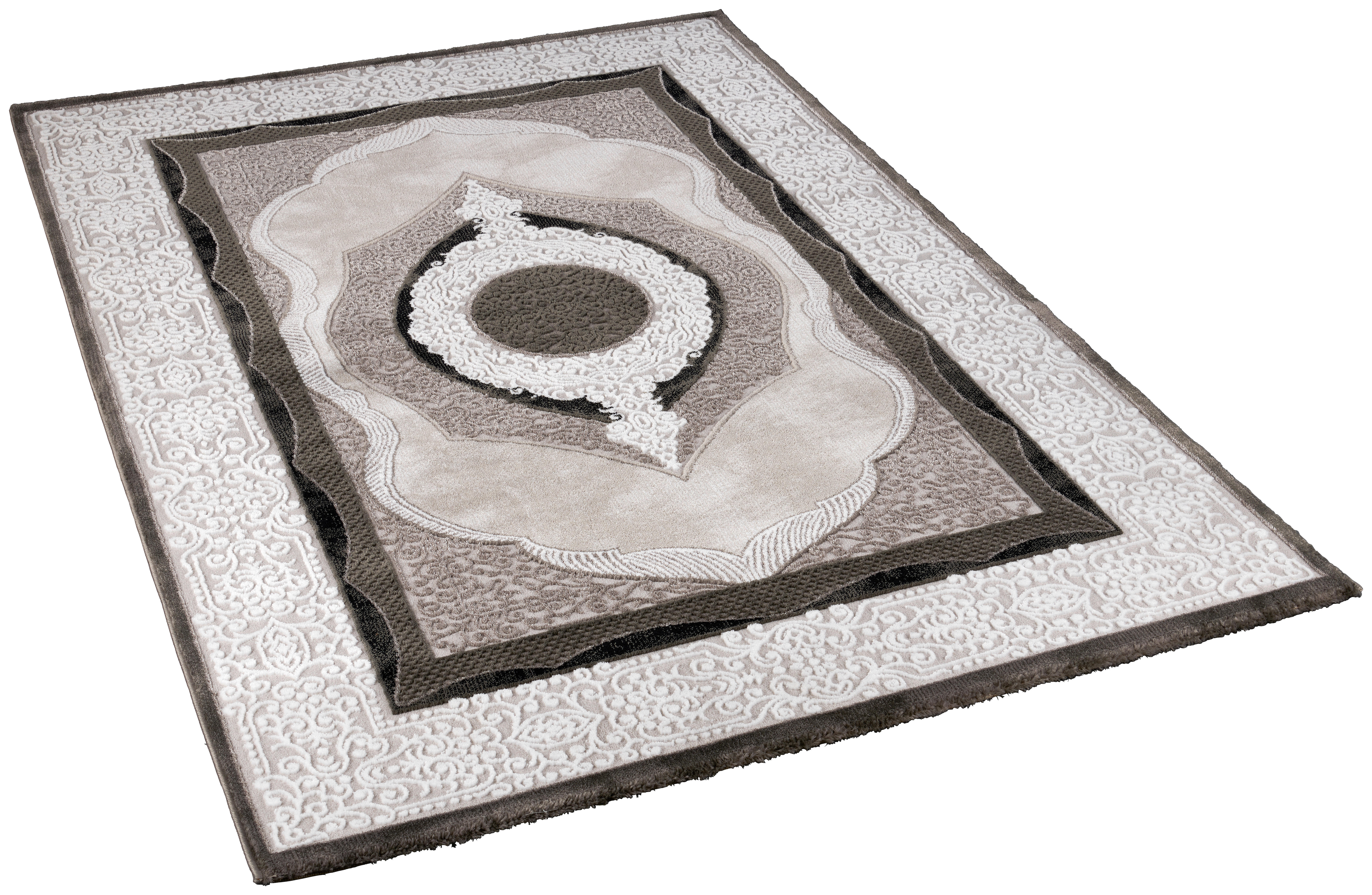 Merinos Webteppich Craft grau B/L: ca. 160x230 cm Craft - grau (160,00/230,00cm) - Merinos