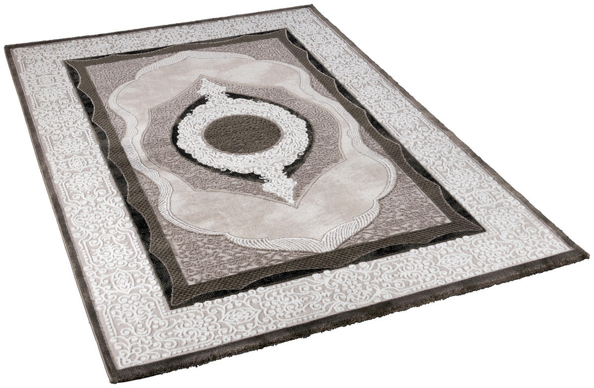 Merinos Webteppich Craft grau B/L: ca. 160x230 cm Craft - grau (160,00/230,00cm) - Merinos