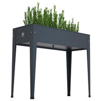 Herstera Garden Hochbeet Urban anthrazit Metall B/H/L: ca. 40x84x100 cm Urban - anthrazit (100,00/40,00/84,00cm) - Herstera Garden
