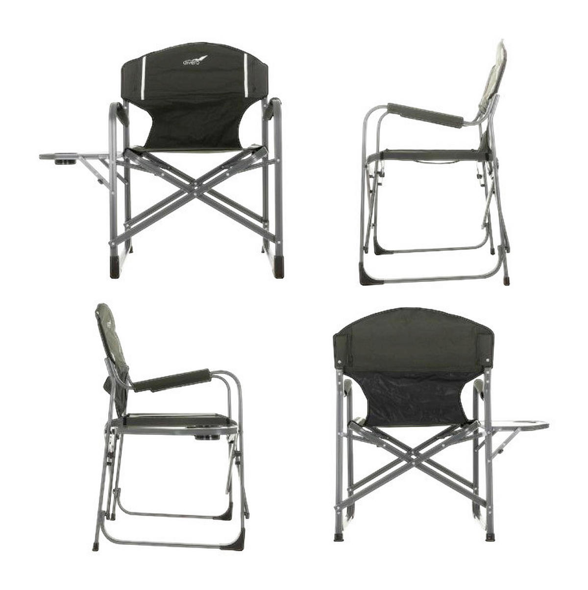 VCM Campingstuhl schwarz Polyester B/H/T: ca. 51x87x59 cm Campingstuhl - schwarz (51,00/87,00/59,00cm) - VCM