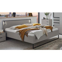 Futonbett Tilburg Graphit Sahara grau B/H/T: ca. 188x93x210 cm Liegefläche B/L: ca. 180x200 cm Tilburg - Graphit/Sahara (188,00/93,00/210,00cm)