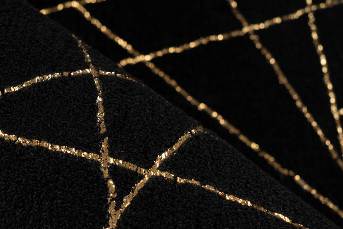 360Living Teppich Bijou gold B/L: ca. 120x170 cm Bijou - gold/schwarz (120,00/170,00cm) - 360Living