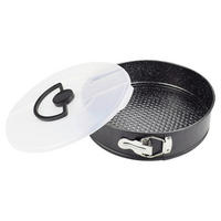 MICHELINO Springform schwarz Metall H/D: ca. 7x26 cm Springform_mit_Transportdeckel - schwarz (26,00/7,00cm) - MICHELINO