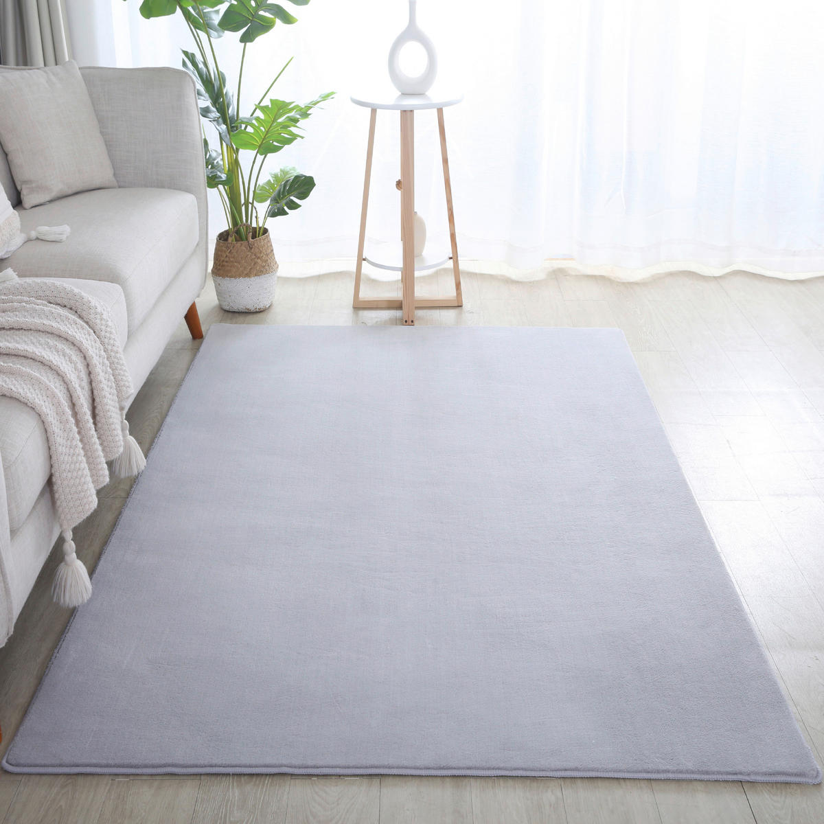 Ayyildiz Teppich SKY silber B/L: ca. 140x200 cm SKY - silber (140,00/200,00cm) - Ayyildiz