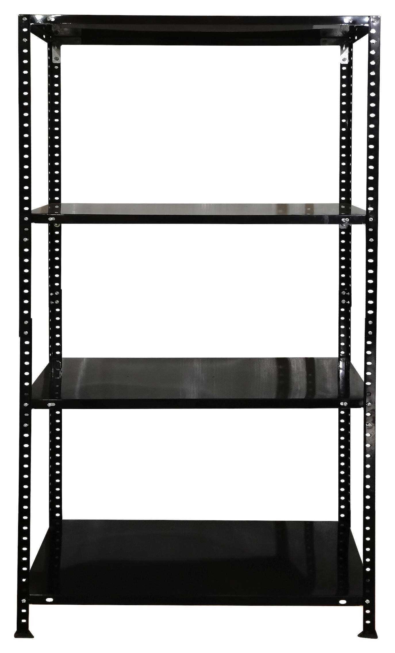Schwerlaststeckregal schwarz B/H/T: ca. 75x150x40 cm Schraubregal 150x75x40cm S - schwarz (75,00/150,00/40,00cm)
