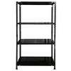 Schwerlaststeckregal schwarz B/H/T: ca. 75x150x40 cm Schraubregal 150x75x40cm S - schwarz (75,00/150,00/40,00cm)