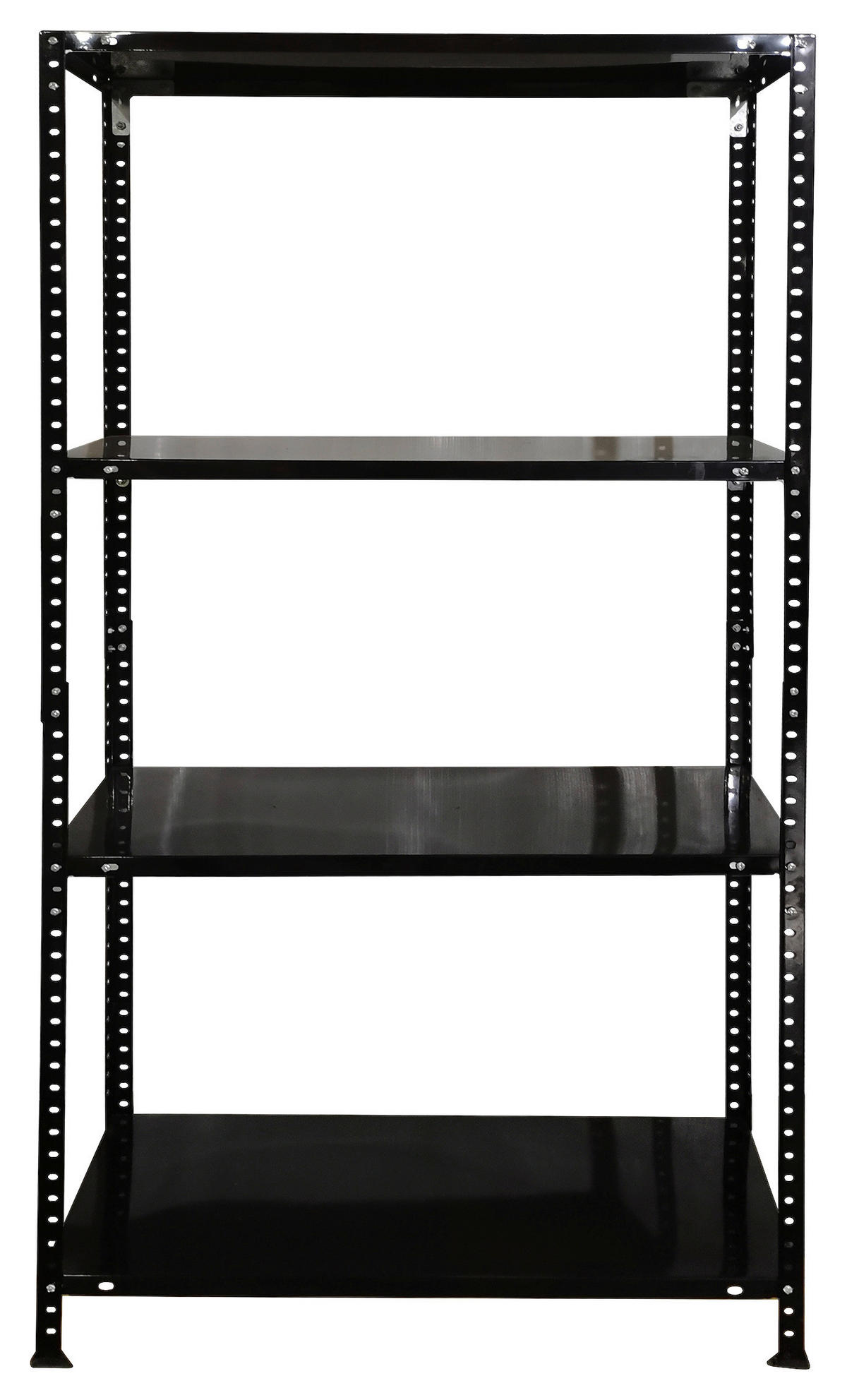 Schwerlaststeckregal schwarz B/H/T: ca. 75x150x40 cm Schraubregal 150x75x40cm S - schwarz (75,00/150,00/40,00cm)