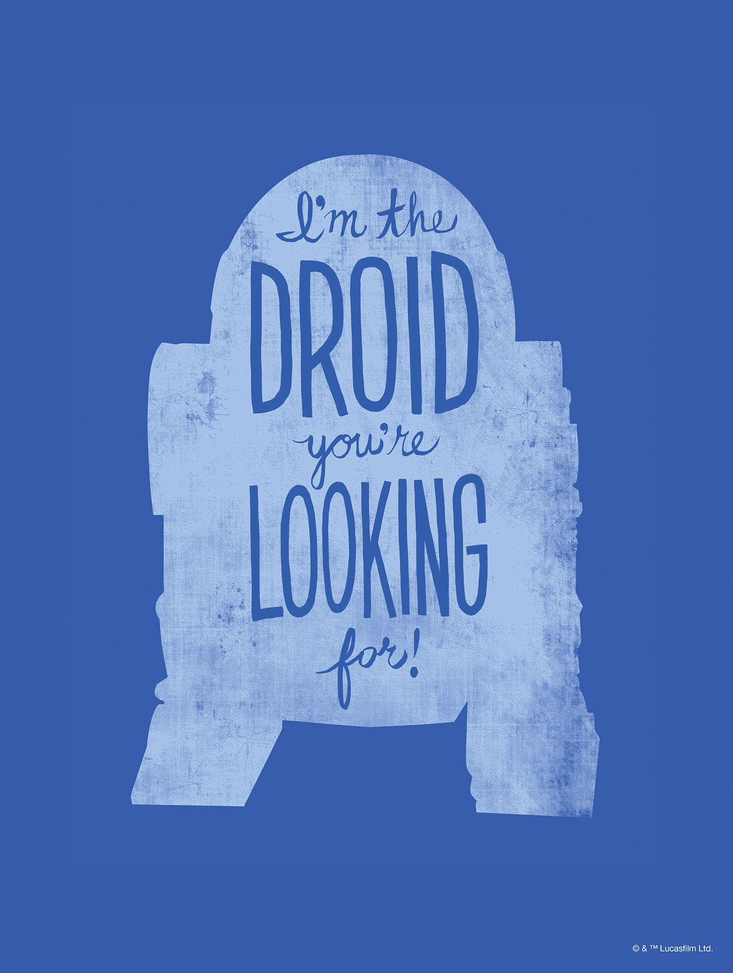 Komar Poster Star Wars Silhouette Quotes R2D2 Star Wars B/L: ca. 30x40 cm