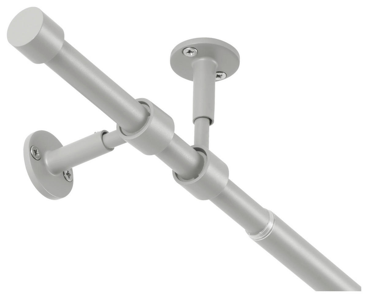 ondeco Stilgarnituren Cool-Gray Metall L: ca. 280 cm ausziehbar von ca. 160 bis 280 cm 1.0 Läufe Teleskopgarnitur_2in1 - Cool-Gray (280,00cm) - ondeco