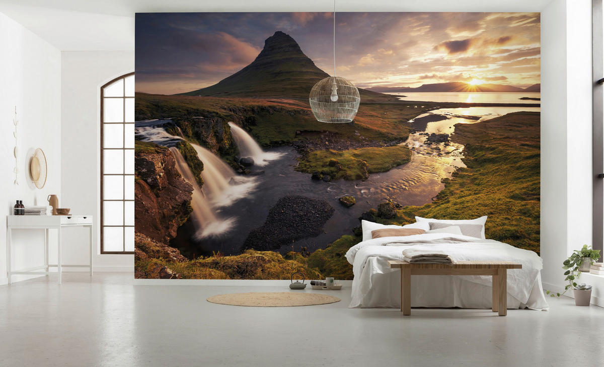 Komar Fototapete Guten Morgen auf Isländisch B/L: ca. 400x250 cm Guten Morgen auf Isländisch - (400,00/250,00cm) - Komar