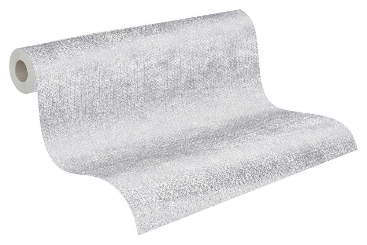 A.S.Création Vliestapete grau silber B/H/D: ca. 53x1005x8,6 cm Vliestapete - silber/grau (8,60/1005,00cm) - A.S.Creation