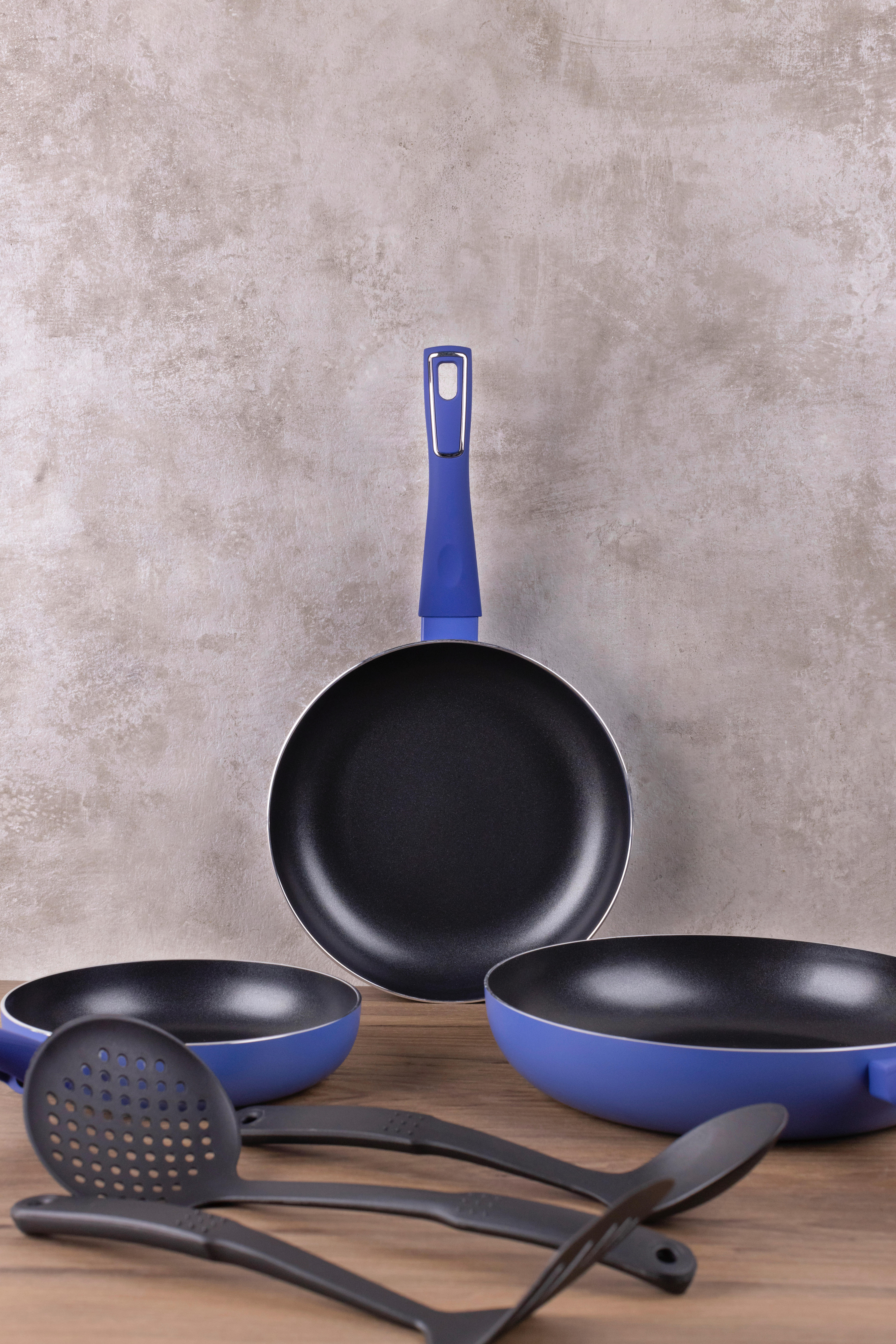 SAN IGNACIO Pfannen-Set LAND INDIGO blau Aluminium LAND INDIGO - blau - SAN IGNACIO