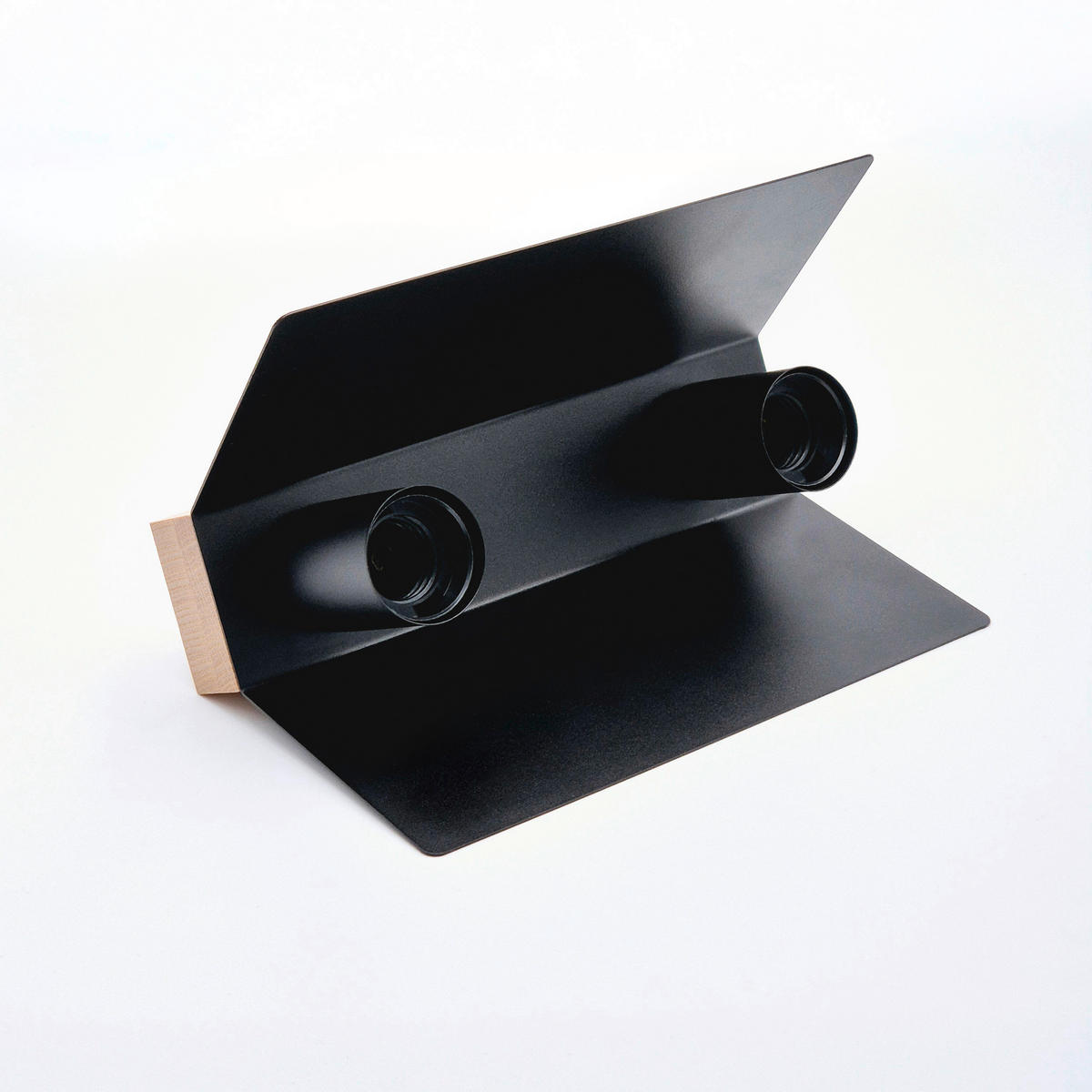 Lamkur Deckenleuchte schwarz Eiche Stahl Glas B/H/L: ca. 12x11,5x24 cm E27 2 Brennstellen ESME - Eiche/schwarz (24,00/12,00/11,50cm) - Lamkur
